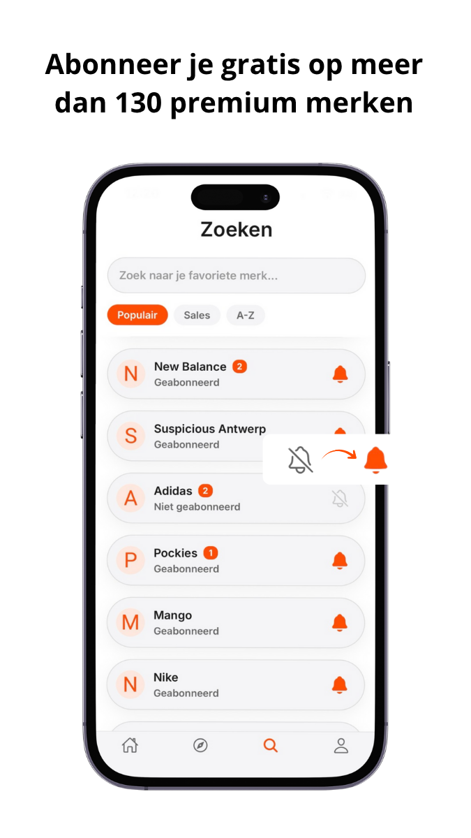 Abonner je gratis op meer dan 130 premium merken